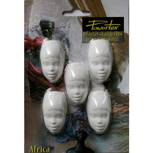 Powertex® African Lady halbe Gipsköpfe 