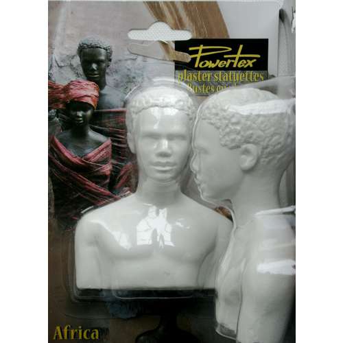 Powertex® African Prinz ganze Gipsbüste 