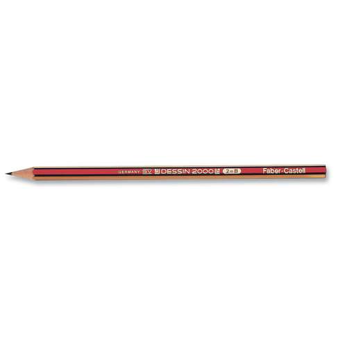 FABER-CASTELL Bleistift DESSIN 2000, einzeln 