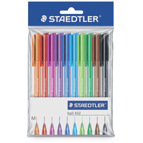 STAEDTLER® ball 432 M, Kugelschreiber 10er-Set 