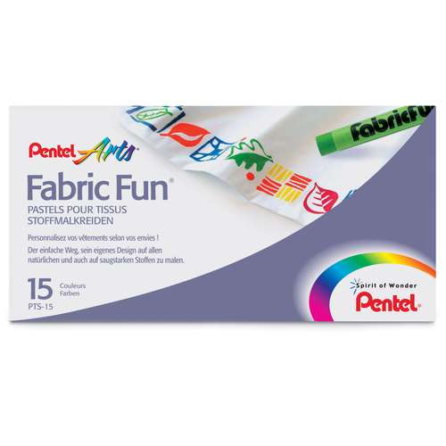 PENTEL Arts® Fabric Fun® Stoffmalkreide Set 