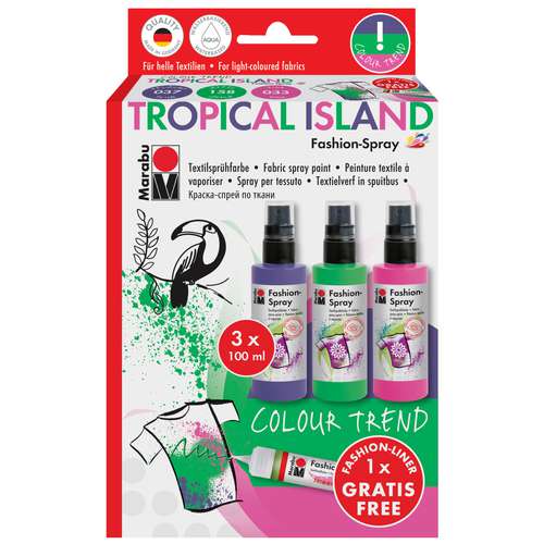 Marabu Fashion-Spray-Set Tropical Island 