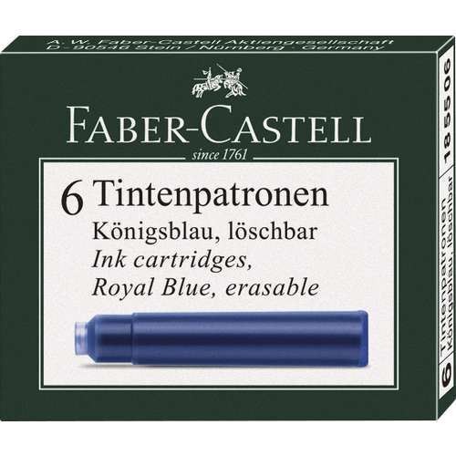 FABER-CASTELL Standard Tintenpatronen, 6er Packung 