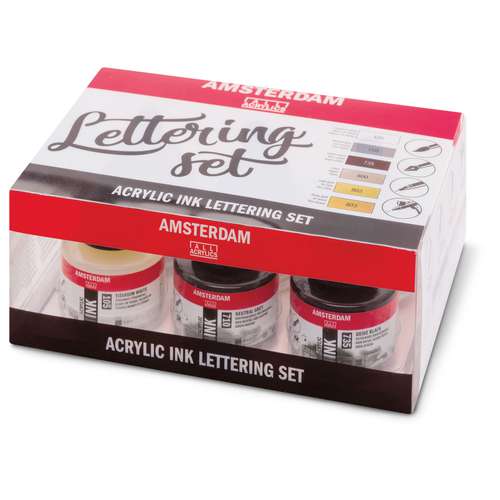 TALENS AMSTERDAM Acrylic Ink Lettering-Set 