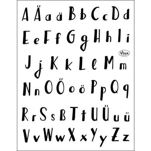VIVA DECOR Silikonstempel "Lettering Alphabet" 
