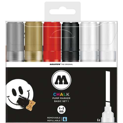 MOLOTOW™ CHALK Marker Set, 4 - 8 mm 