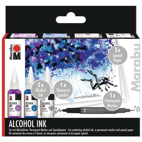 MARABU Alcohol Ink-Set Underwater 