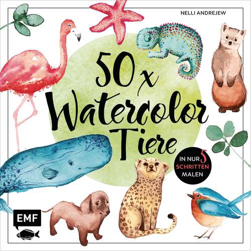 50 x Watercolor Tiere 