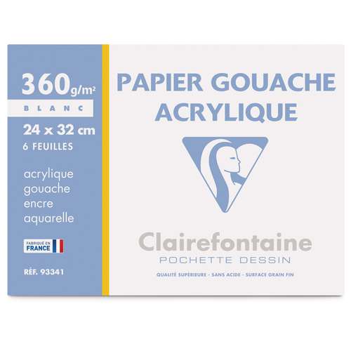 Clairefontaine Gouache & Acryl Papier 
