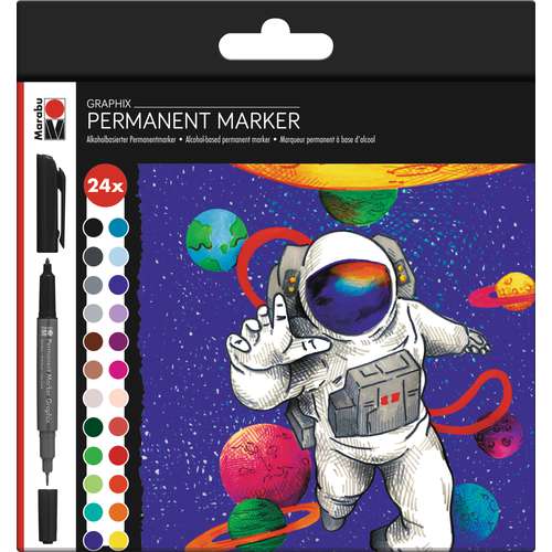 MARABU GRAPHIX Permanent Marker-Set Hero of Galaxy 