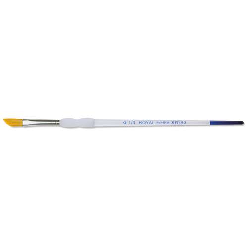 Royal & Langnickel 7-teiliges Pinsel Set – Gold Taklon, Gemischte Größen, Mit Lavierpinsel, Schattierer, Rund- & Linerpinseln