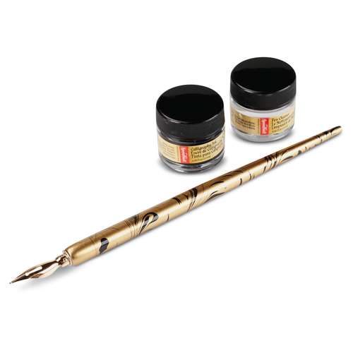 SPEEDBALL® Signature Series Black Ink & Pen Cleaner-Set 