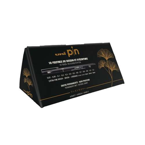 uni-ball pin Full Black Box Fineliner-Set 