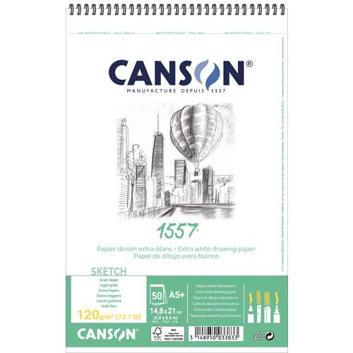 CANSON® 1557® Spiral-Skizzenblock 