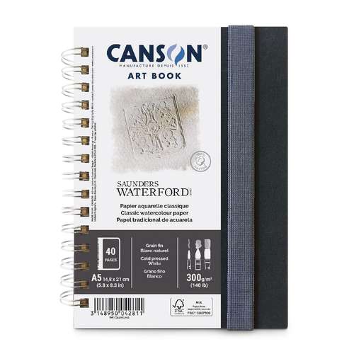 CANSON One Art Book Skizzenbuch Hardcover - 27,9x21,6cm, 196 Blatt, 100g/m² Feine Körnung, Genäht