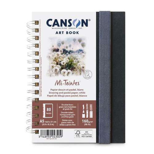 CANSON® Mi-Teintes® ART BOOK, Spiral-Skizzenbuch 