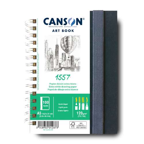 CANSON® 1557® ART BOOK, Spiral-Skizzenbuch 