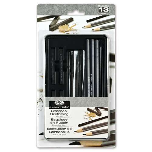 Royal & Langnickel Small Tin - Charcoal Drawing Set Kohle-Zeichenset 