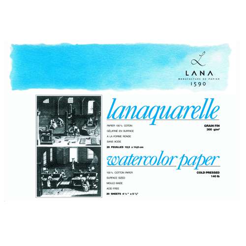 LANA Lanaquarelle Aquarellblock 