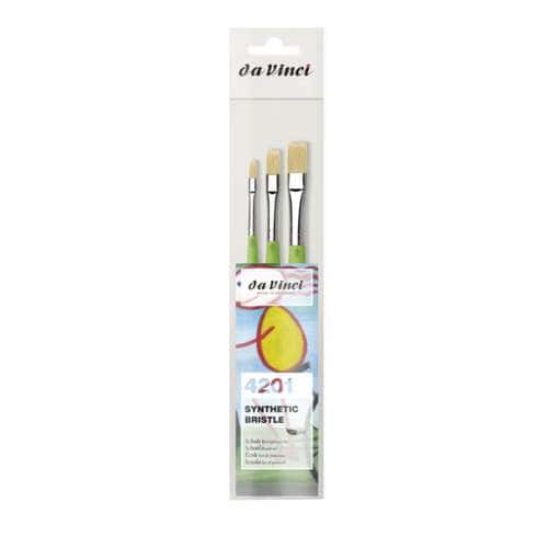 da Vinci FIT SYNTHETIC BRISTLE Acrylpinsel 3er-Set, Serie 4201 