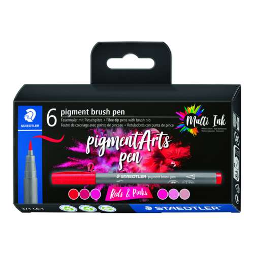 STAEDTLER® pigment brush pen 371, 6er-Sets 
