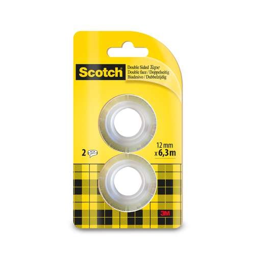 Scotch™ Doppelseitiges Klebeband, 2 Rollen 