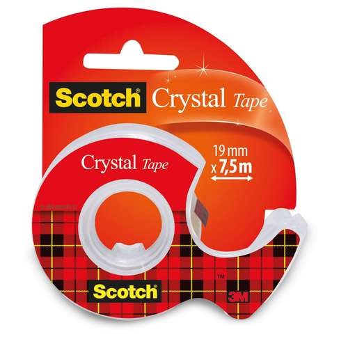 Scotch™ Crystal Tape Set mit Abroller + Nachfüllrolle 