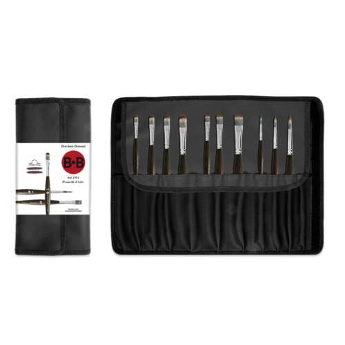 Borciani e Bonazzi UNICO Synthetik-Pinselset, 10er Set 