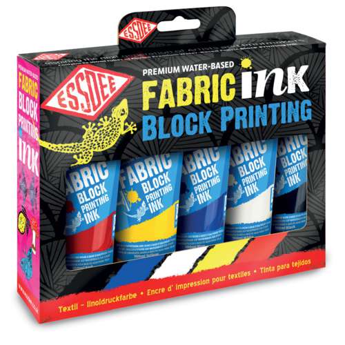 ESSDEE Stoff-Linoldruckfarben Set (5 x 100 ml) 