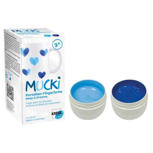 KREUL MUCKI Porzellan-Fingerfarbe ''Deep & Dreamy“ 