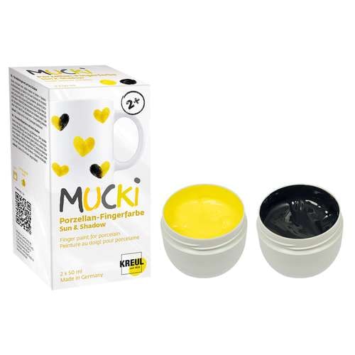 KREUL MUCKI Porzellan-Fingerfarbe ''Sun & Shadow“ 
