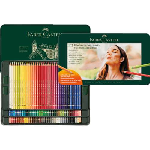 Faber-Castell Polychromos Künstler-Farbstifte, 102er-Set 