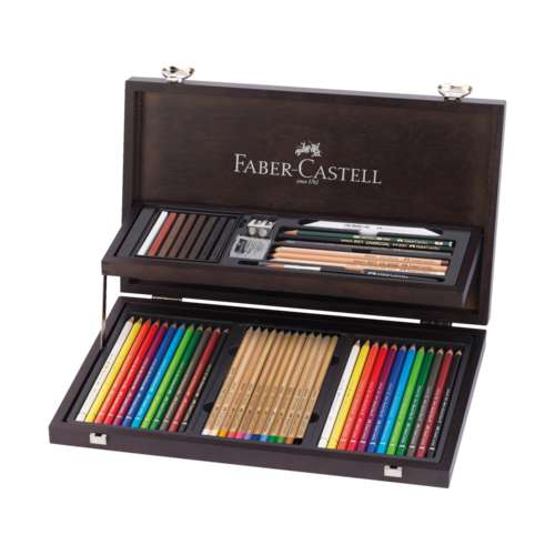 FABER-CASTELL Art & Graphic Compendium Holzkoffer 