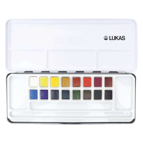 LUKAS Feine STUDIO-Aquarellfarben Metallkasten 