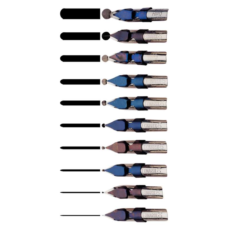 Hiro Leonardt Zierschriftfeder-Sortiment, mit 10 Federn