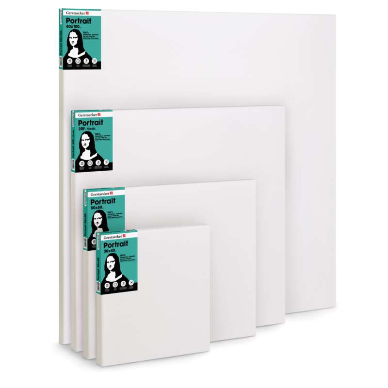 GERSTAECKER Keilrahmen Portrait, 73 cm x 60 cm (20F), 445 g/m²