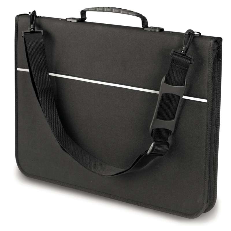 ARTCARE by Mapac Quartz Portfolio Präsentationsmappe, für DIN A3 (Außenformat 48,5 x 35 x 4 cm), Schwarz