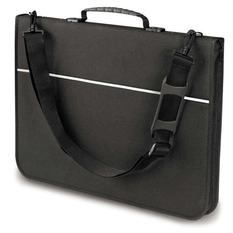 ARTCARE by Mapac Quartz Portfolio Präsentationsmappe, für DIN A3 (Außenformat 48,5 x 35 x 4 cm), Schwarz