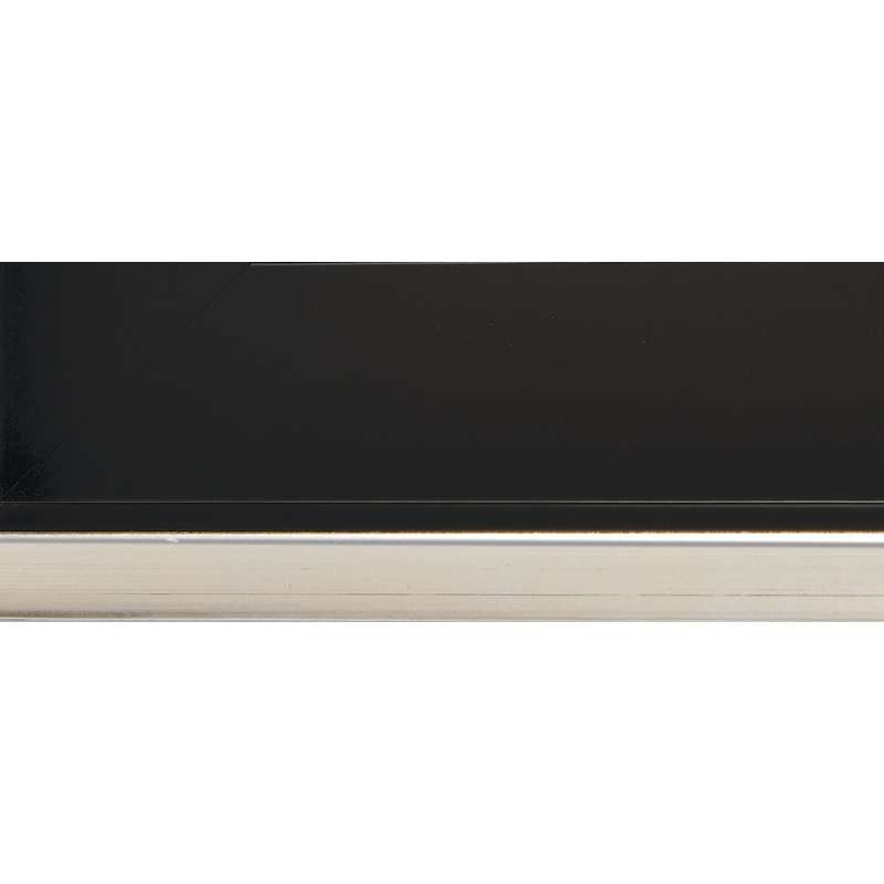 GERSTAECKER Schattenfugenrahmen Duo, Schwarz mit Silberkante, 41 cm x 33 cm (6F)