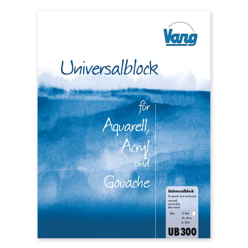 Vang Universalblock, 30 cm x 40 cm, fein, Block (4-seitig geleimt)