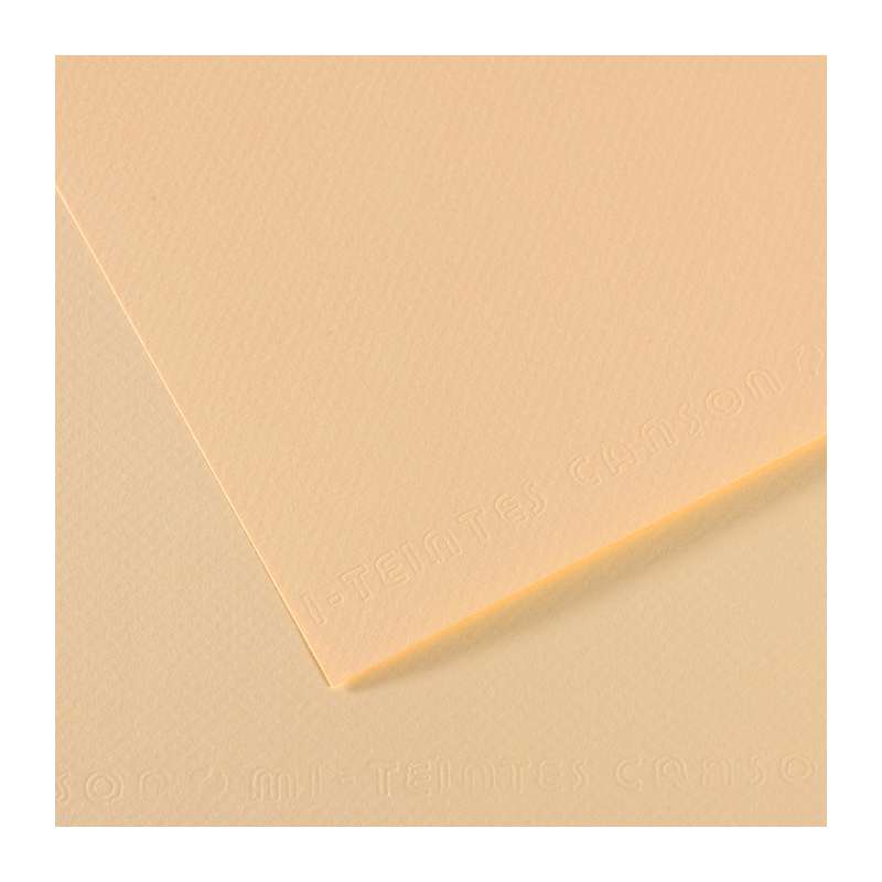 CANSON Mi-Teintes Farbiges Künstlerpapier, 50 cm x 65 cm, Pastellgelb