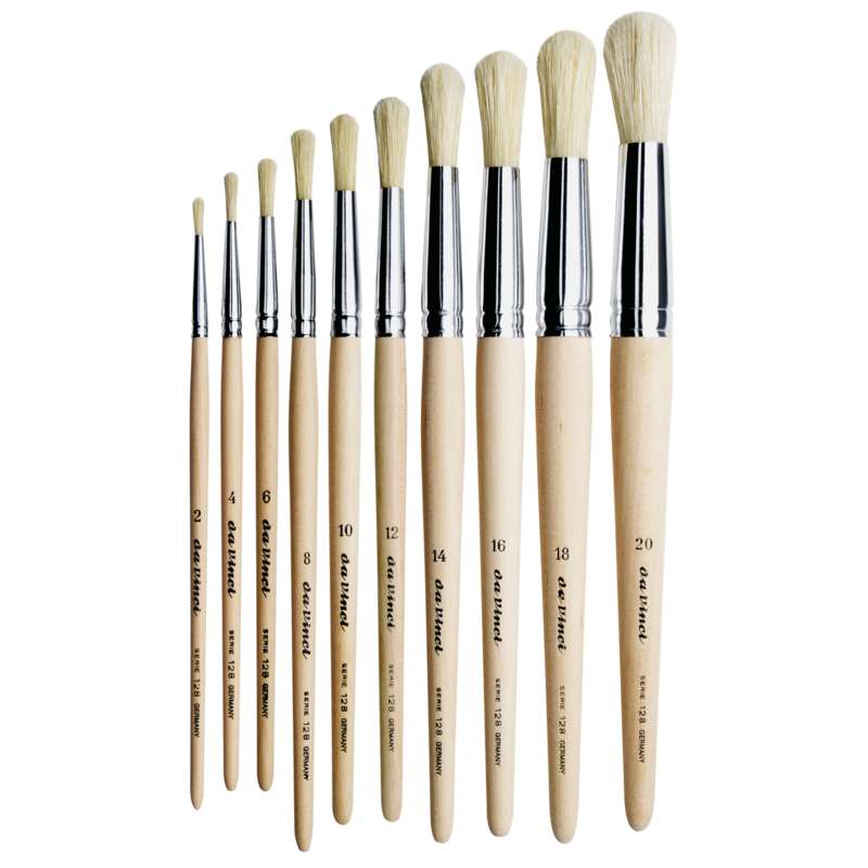 da Vinci Borstpinsel, Serie 128, rund Schulmalpinsel, 12, 8,00