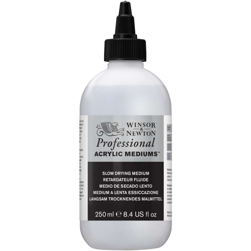 WINSOR & NEWTON PROFESSIONAL ACRYLIC Langsam trocknendes Malmittel, 250-ml-Flasche