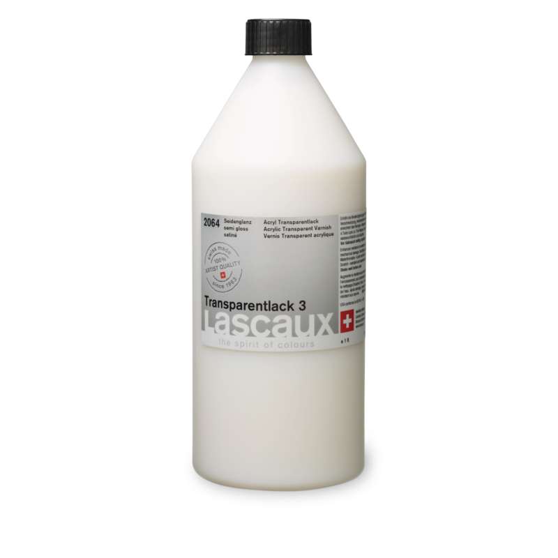 Lascaux Acryl Transparentlack, 1 Liter, Nr. 3, Seidenglanz