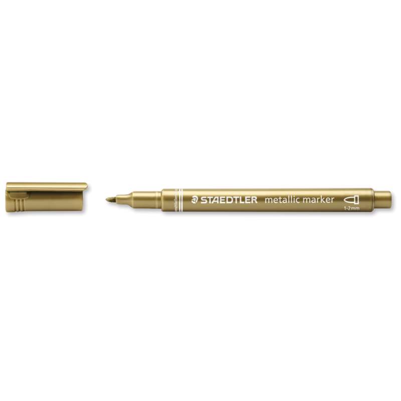 STAEDTLER Metallic Marker, einzeln, Gold, Strichstärke 1-2 mm