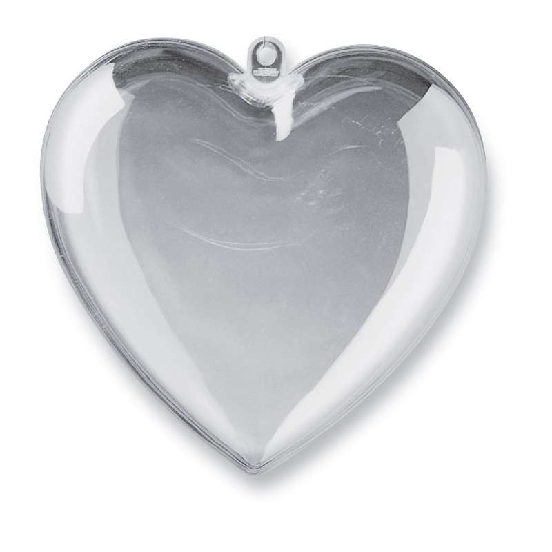 Acrylglas in Herzform, Höhe 8 cm, teilbar