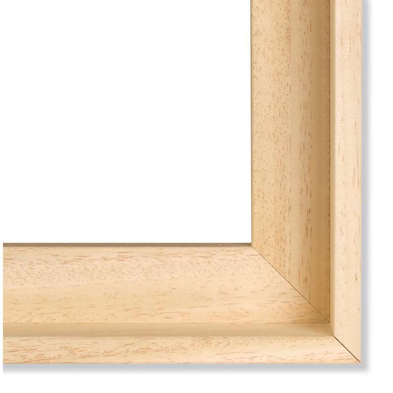 I LOVE ART Schattenfugenrahmen L-Profil, 73 cm x 60 cm (20F), Natur