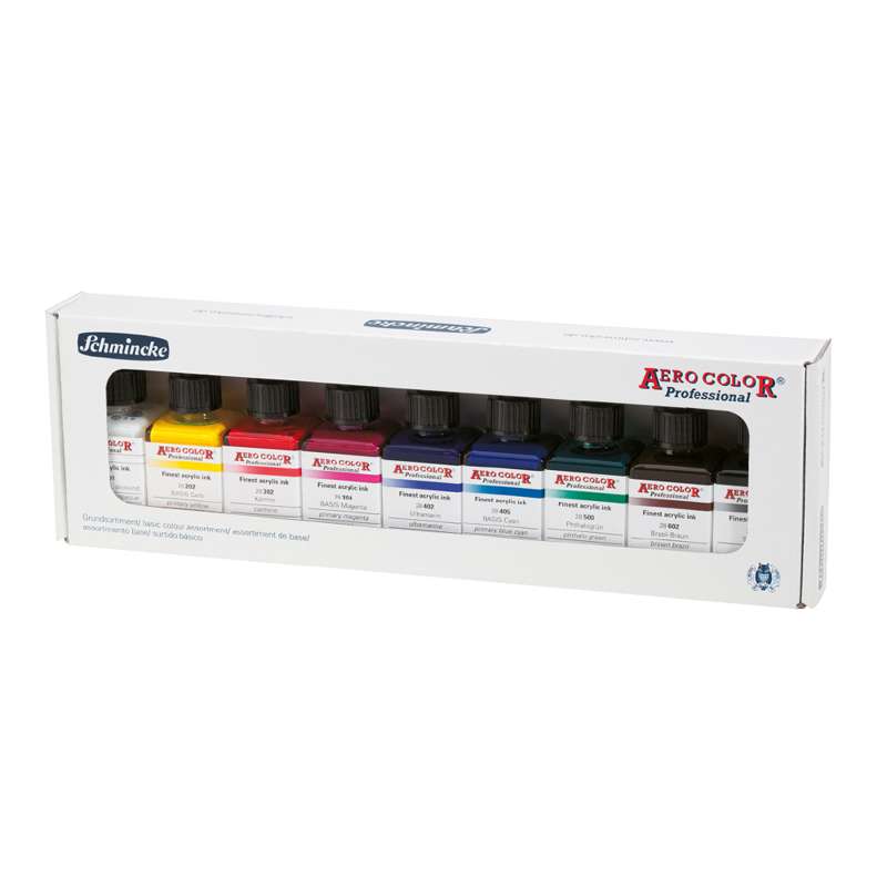 SCHMINCKE AERO COLOR Professional Airbrushfarben-Set BASIC