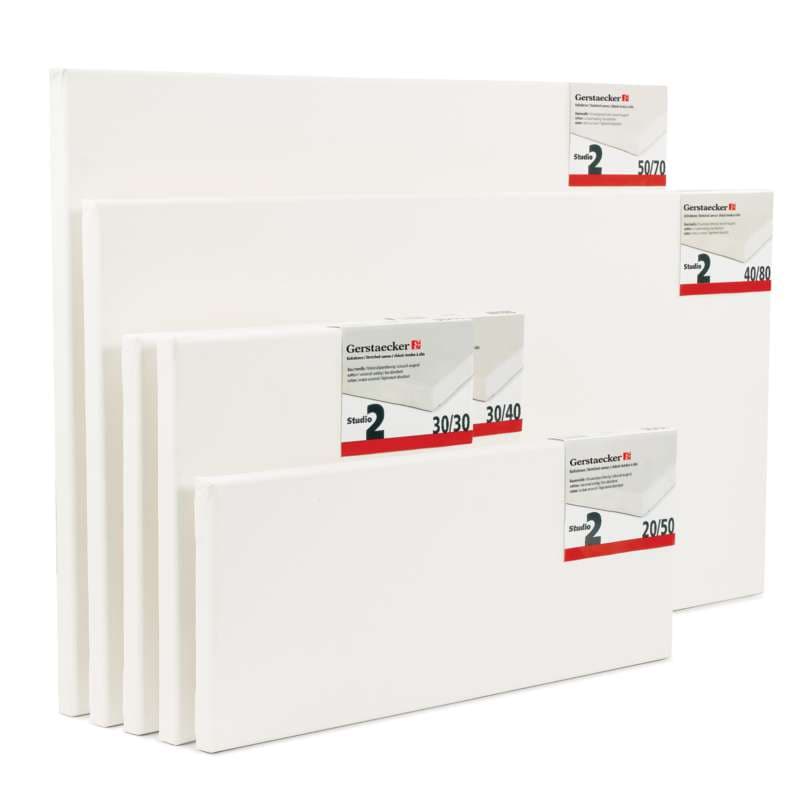 GERSTAECKER Studio 2 Keilrahmen, 60 cm x 60 cm, 6er-Pckg., 380 g/m², 2. Quadratische Formate