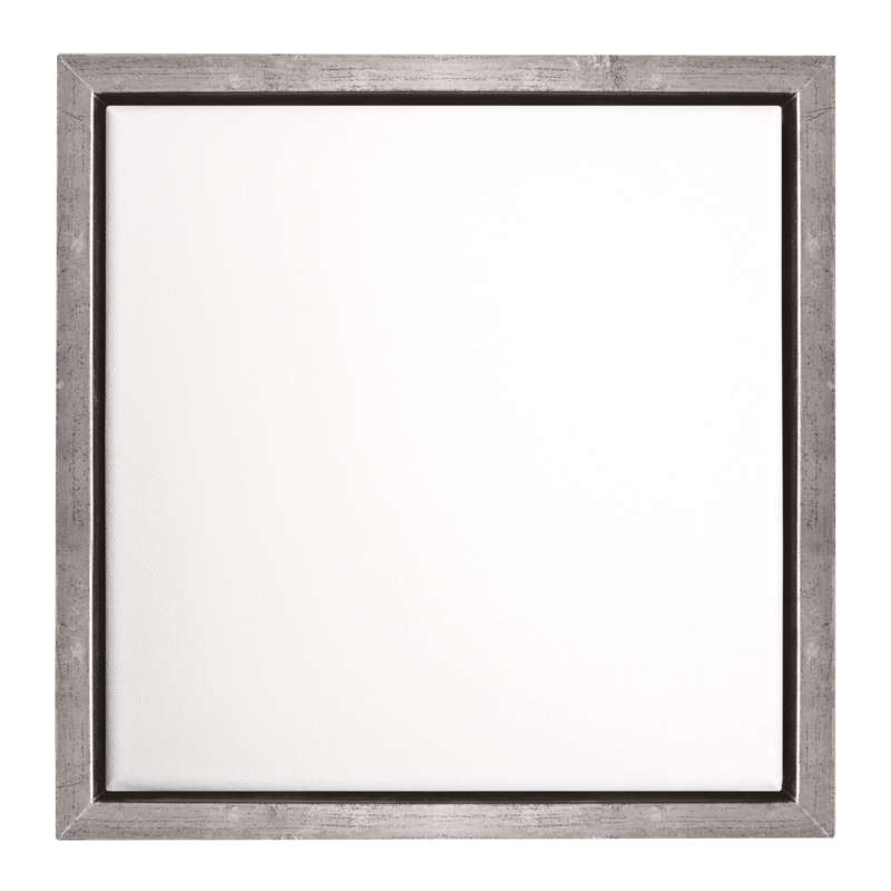 Schattenfugenrahmen-Set, 40 cm x 40 cm, Silber